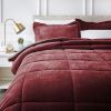 Bedcover Lino Home sorbe wine