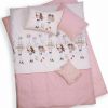 Sheets nef-nef california girls pink individual set