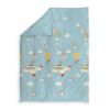 Quilt nef-nef travel by plane aqua individual